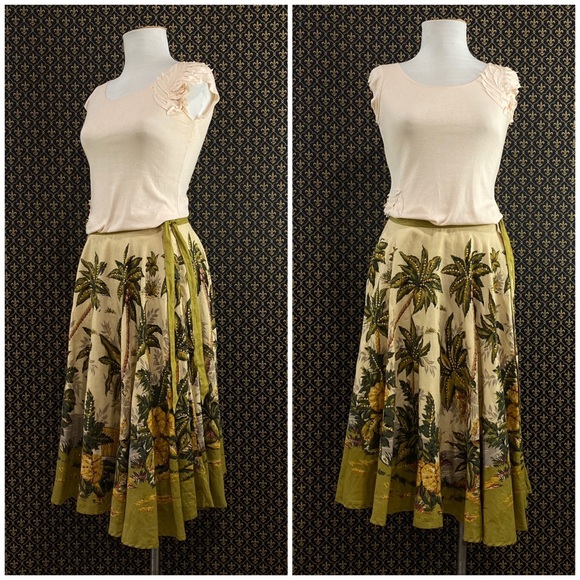 NWTs Anthro “Sun Palm Skirt” by Rose + Rose - Picture 7 of 8